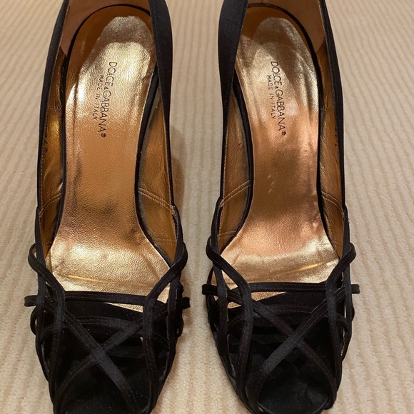 Dolce and Gabanna satin evening shoe size 7.5 - Picture 6 of 6